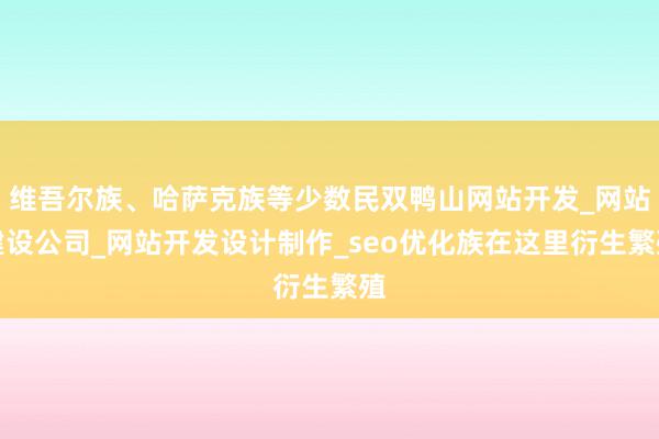 维吾尔族、哈萨克族等少数民双鸭山网站开发_网站建设公司_网站开发设计制作_seo优化族在这里衍生繁殖