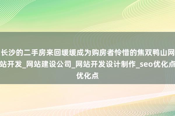 长沙的二手房来回缓缓成为购房者怜惜的焦双鸭山网站开发_网站建设公司_网站开发设计制作_seo优化点